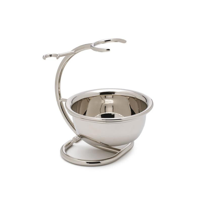 Chrome Shaving Stand with Bowl