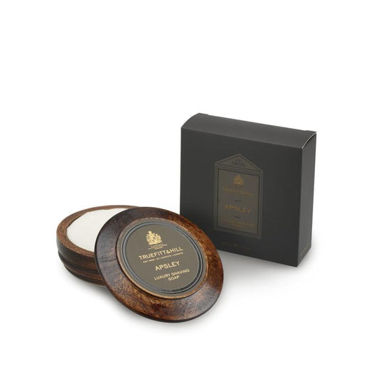 Apsley Luxury Shaving Soap In Wooden Bowl