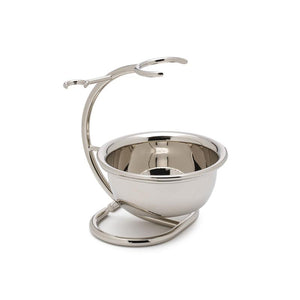 Chrome Shaving Stand with Bowl